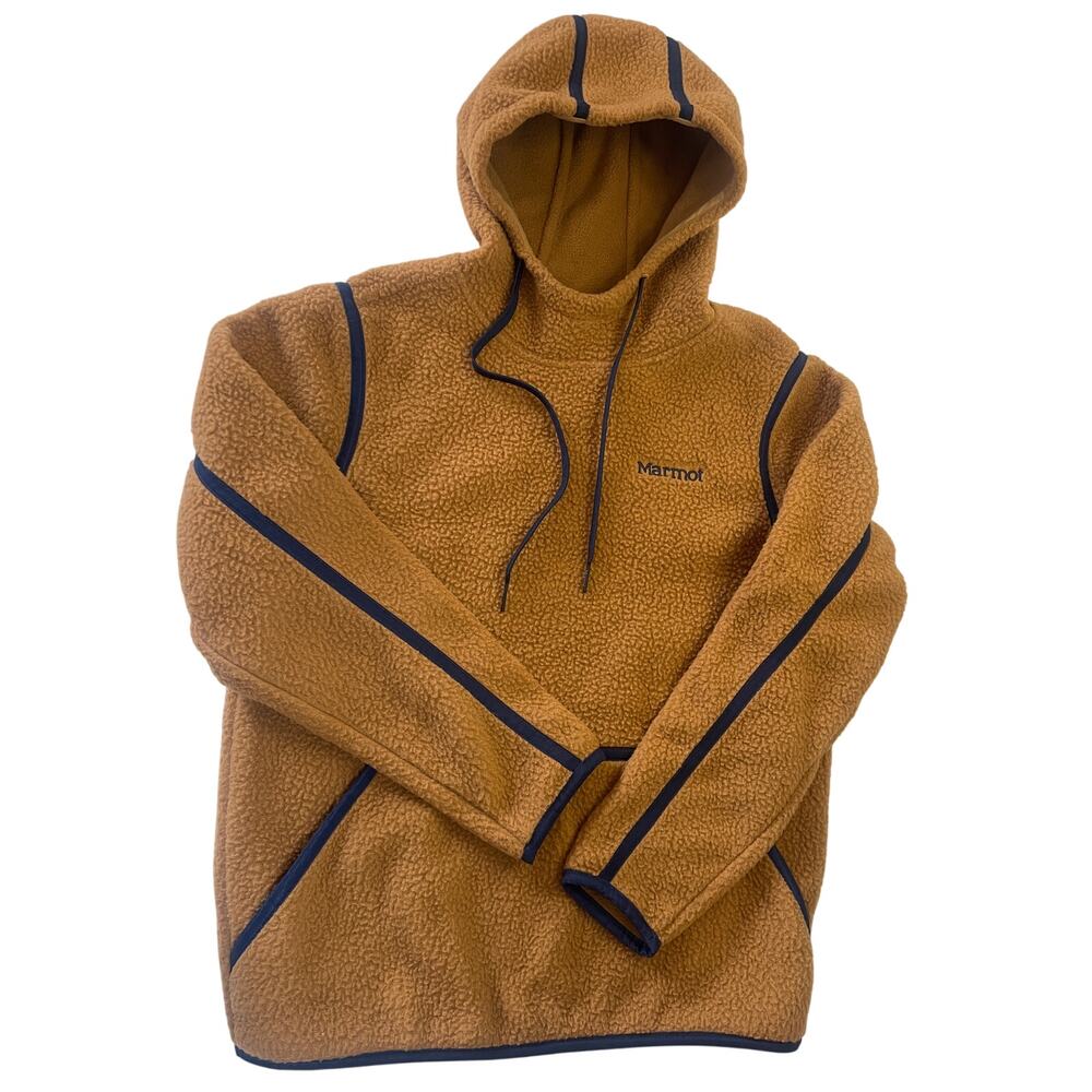 Marmot Lost Corner Hoody High Pile Shearling Fleece Pullover Rugged Mens Medium